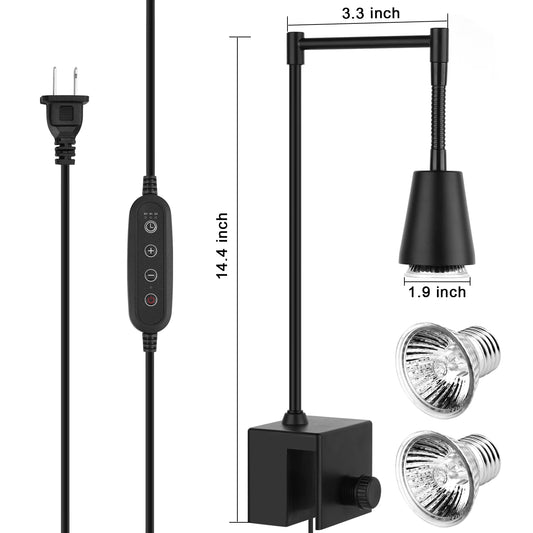Lampadina termica per UVA/UVB con Clip