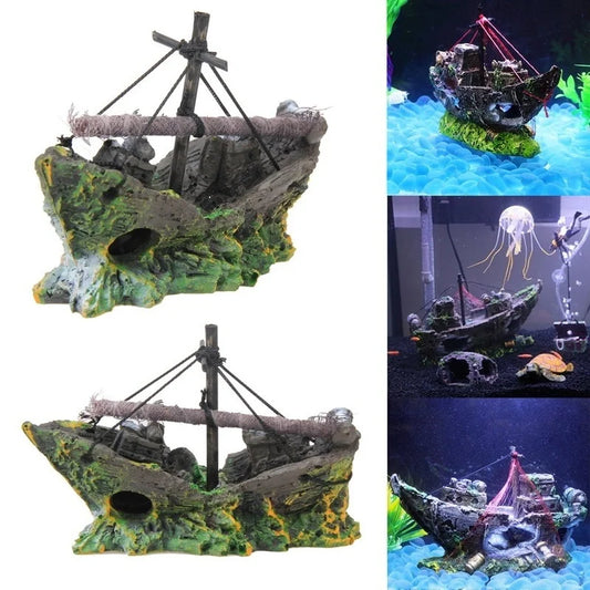 Decorazioni per acquario Nave pirata