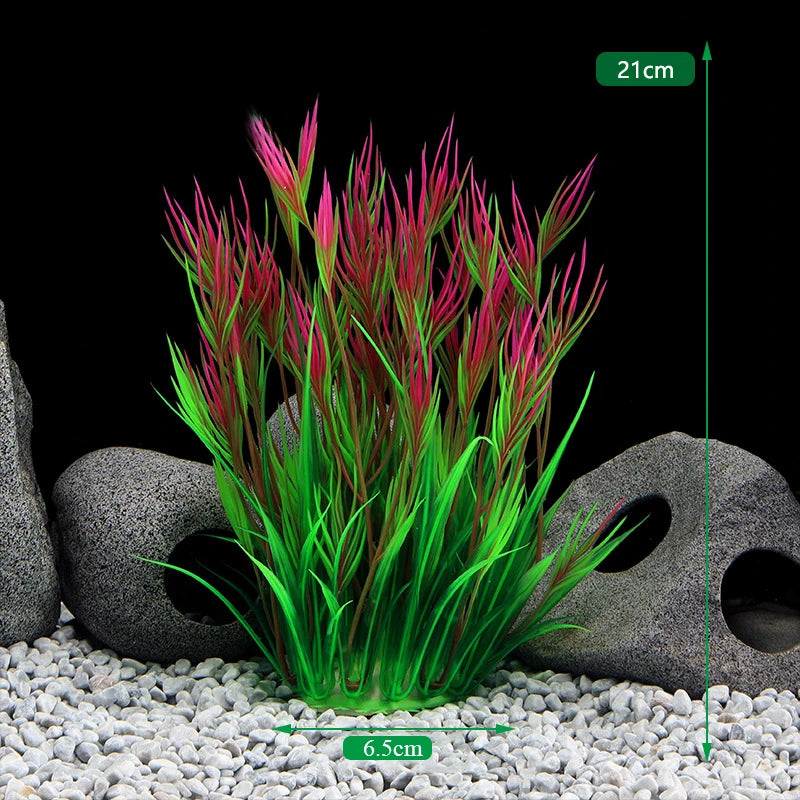 Piante d'acquario artificiale acqua subacquea erba Piante di plastica acquatiche per Acquario decorazioni per acquari Piante Acquario