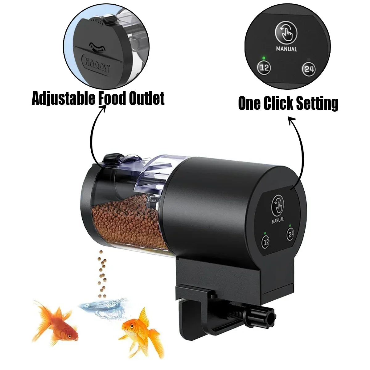 Alimentatore automatico per acquario 100 ml