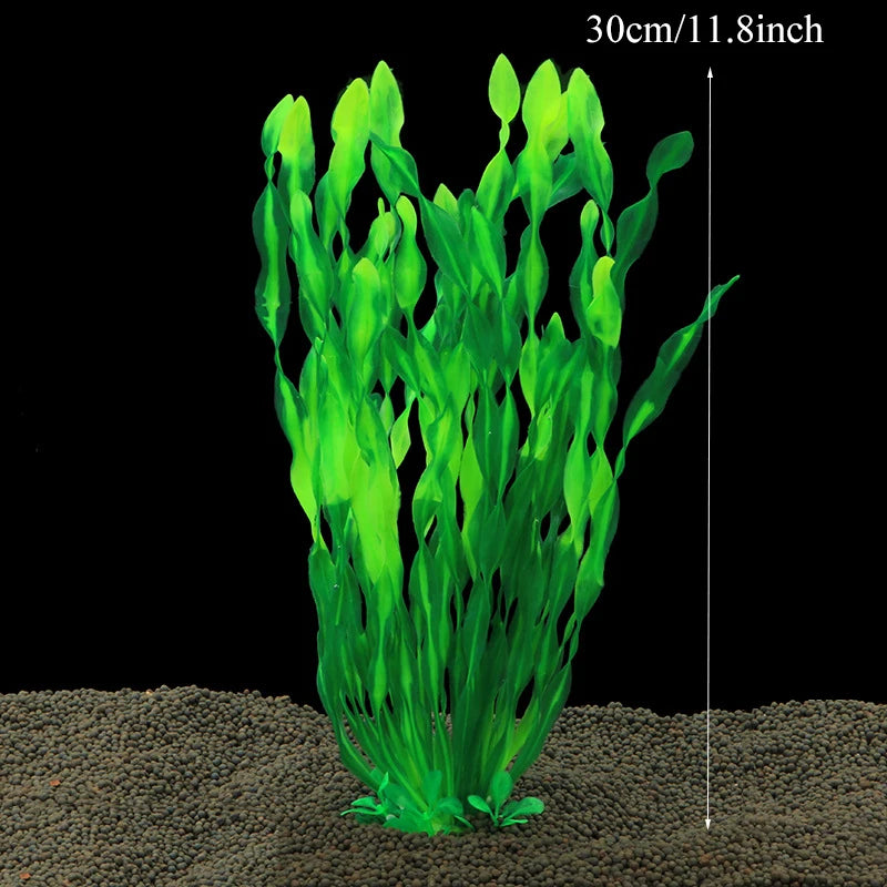 Piante d'acquario artificiale acqua subacquea erba Piante di plastica acquatiche per Acquario decorazioni per acquari Piante Acquario