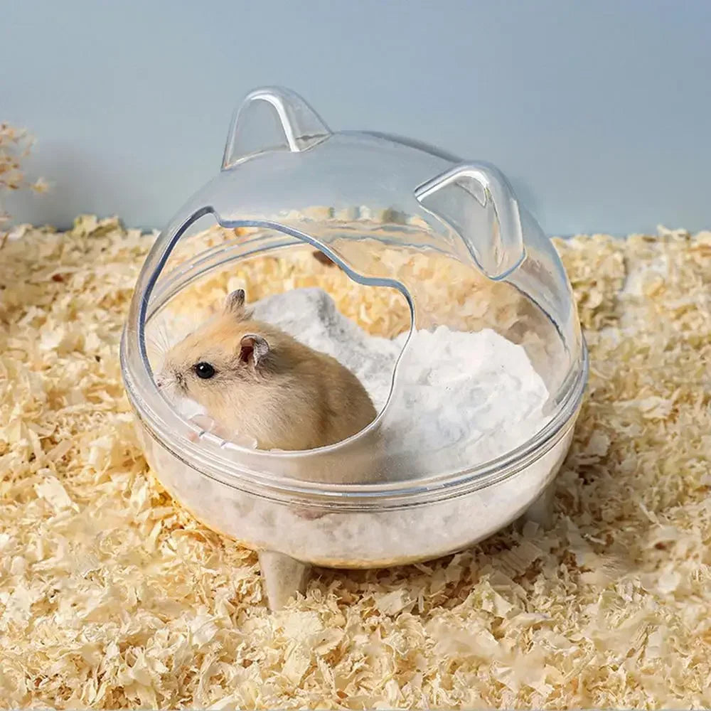 Toilette/bagnetto trasparente per piccoli animali