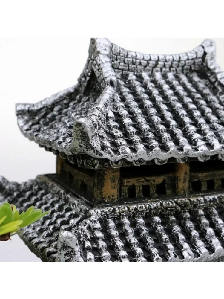 Pagoda decorativa stile antico per acquario