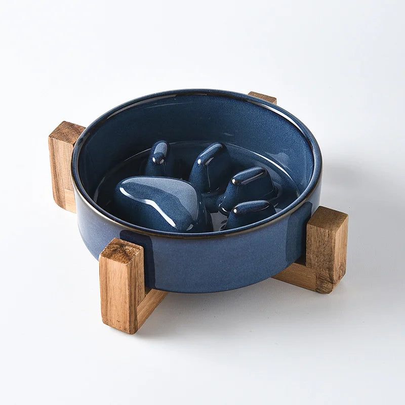 Nuova ciotola per Slow Food ciotola per alimenti in ceramica per cani e gatti ciotola per Slow Food forniture per animali domestici alimentatore antiurto Anti soffocamento