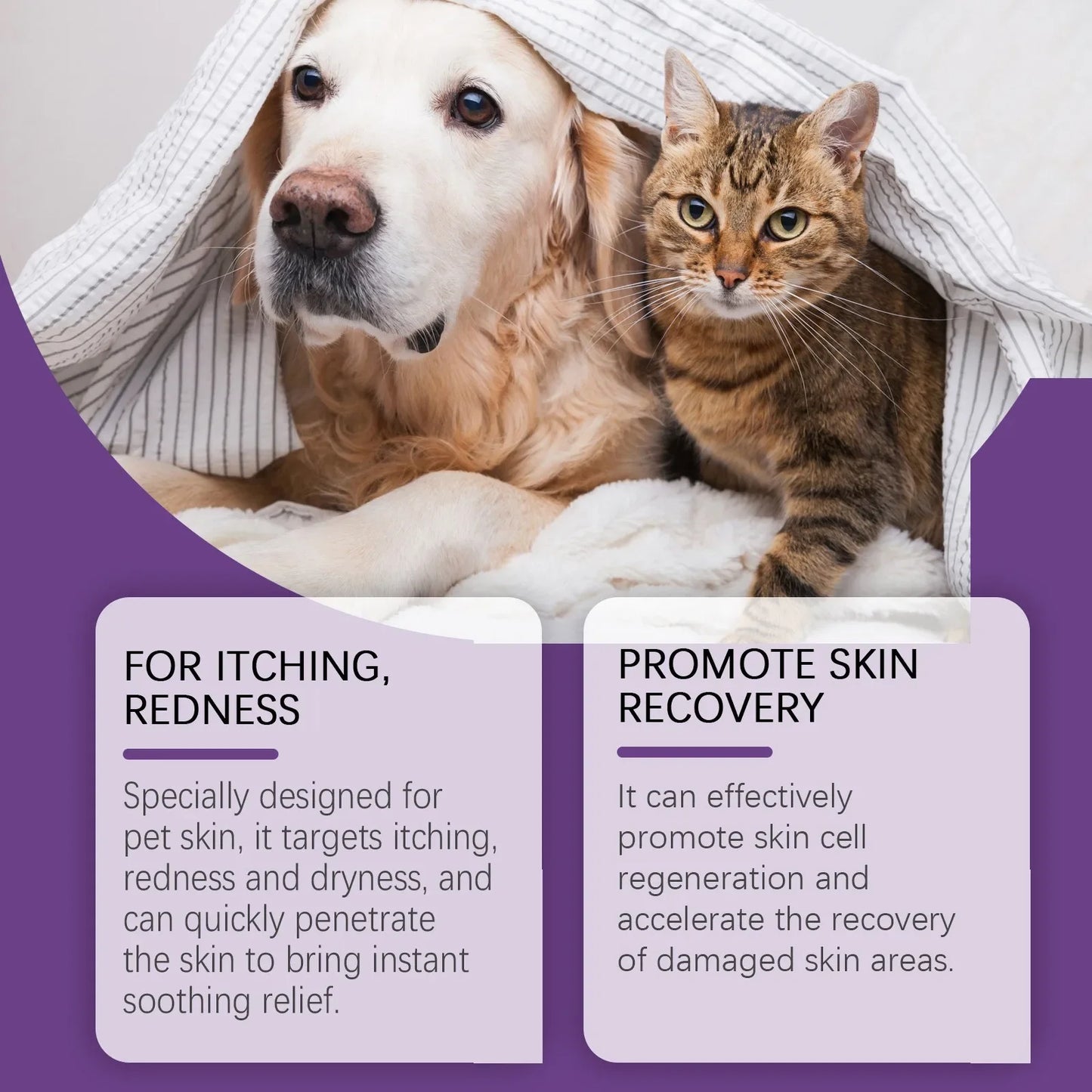 Crema per la cura della pelle degli animali domestici