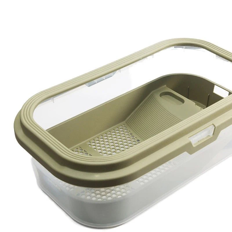 Rettile tartaruga tartaruga Vivarium Box acquario serbatoio allevamento cibo tartaruga scatola di alimentazione con piattaforma di Basking acquario domestico