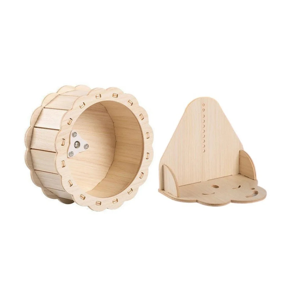 Ruota per criceti in legno ultra-silenziosa