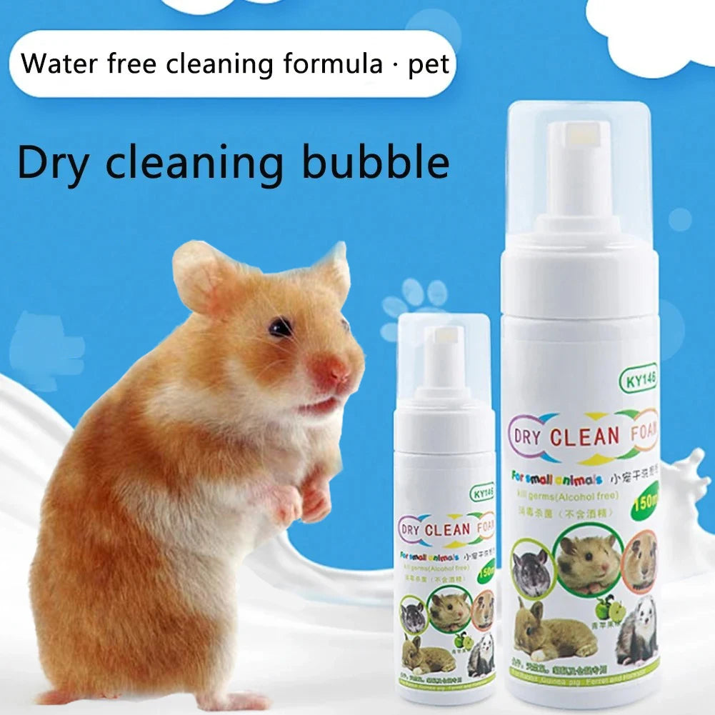 Shampoo a secco in schiuma piccoli animali