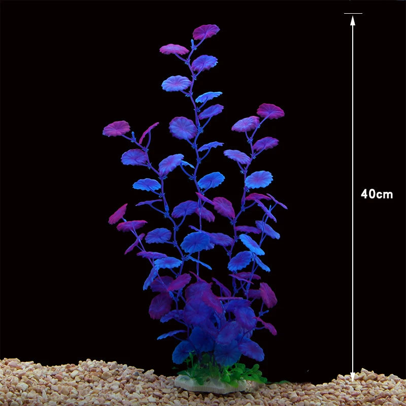 Piante d'acquario artificiale acqua subacquea erba Piante di plastica acquatiche per Acquario decorazioni per acquari Piante Acquario