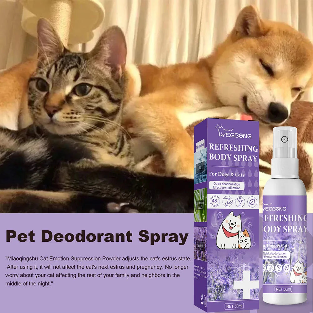Profumo deodorante 50ml Olio di lavanda Deodorante per cani Spray