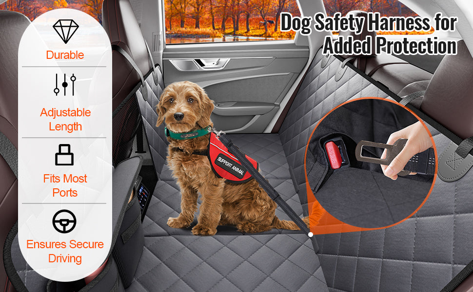 SucceBuy Prolunga per sedile posteriore per cani Amaca per cani per sedile posteriore per auto Coprisedile per auto con fondo rigido impermeabile per sedile posteriore