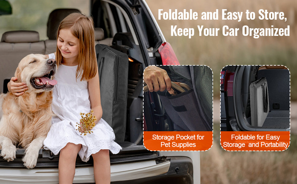 SucceBuy Prolunga per sedile posteriore per cani Amaca per cani per sedile posteriore per auto Coprisedile per auto con fondo rigido impermeabile per sedile posteriore