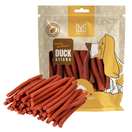 Delicatezza del cane-Mersjo Duck Kabanosy 500g PREMIUM senza cereali 100% natura senza la chimica dei conservanti nutrizionali