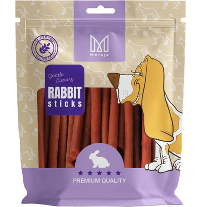 Dog delicatezza-Mersjo Kaninchen Kabanosy 500g PREMIUM Auszeichnung Leckerbissen 100% natürlich glutenfrei