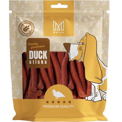Hundedelikatesse-Mersjo Duck Kabanosy 500g PREMIUM getreidefrei 100% Natur ohne chemische Ernährungs-Konservierungsstoffe