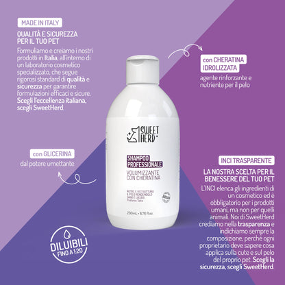 Keratin-Volumen-Shampoo - Hunde