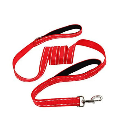 Guinzaglio per cani Dual Handle Hands Free Running guinzaglio ammortizzante elastico estensibile cuciture riflettenti cintura in vita regolabile