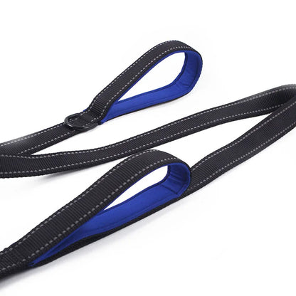 Guinzaglio per cani Dual Handle Hands Free Running guinzaglio ammortizzante elastico estensibile cuciture riflettenti cintura in vita regolabile