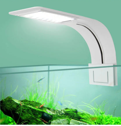 Superschlanke LED-Aquarium-Pflanzenleuchten, Wachstumslicht, 5 W/10 W/15 W, Aquarien-Pflanzenbeleuchtung, wasserdichte Clip-on-Lampe für Aquarien