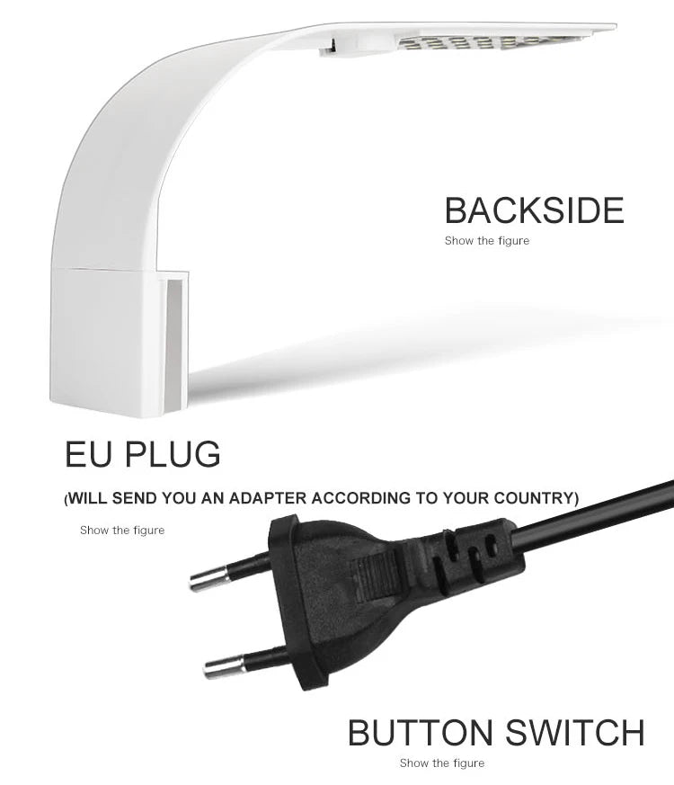 Superschlanke LED-Aquarium-Pflanzenleuchten, Wachstumslicht, 5 W/10 W/15 W, Aquarien-Pflanzenbeleuchtung, wasserdichte Clip-on-Lampe für Aquarien