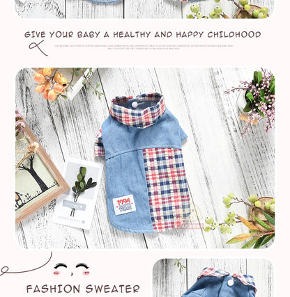 Giacca casual jeans e tweed