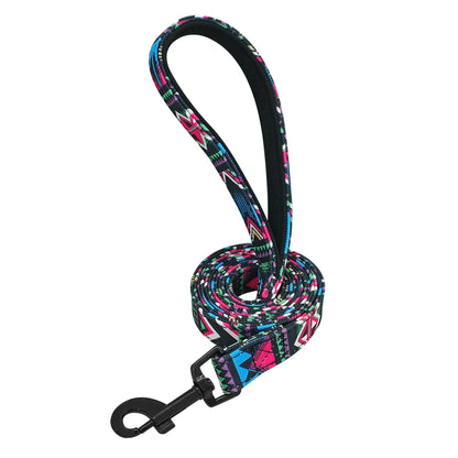 Guinzaglio per cani modello moda 4ft Guinzaglio per animali domestici in nylon stampato per cani di piccola taglia media Guinzagli morbidi per animali domestici Chihuahua Pitbull