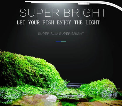 Superschlanke LED-Aquarium-Pflanzenleuchten, Wachstumslicht, 5 W/10 W/15 W, Aquarien-Pflanzenbeleuchtung, wasserdichte Clip-on-Lampe für Aquarien