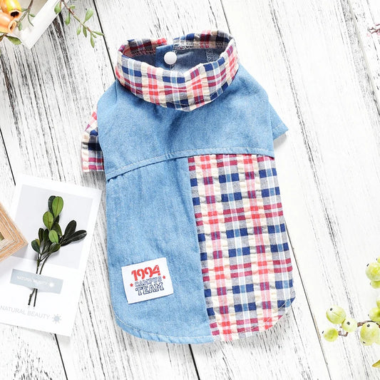 Giacca casual jeans e tweed