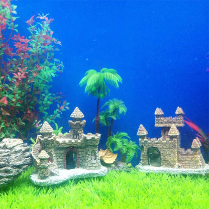 Künstliche Panzerwelt Harzburg Steininsel Aquarium Landschaft Ornament Aquarium Dekorationen für Aquarium-Statue