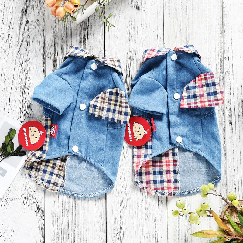 Giacca casual jeans e tweed