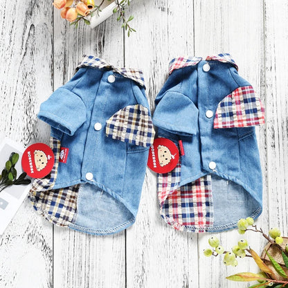 Giacca casual jeans e tweed