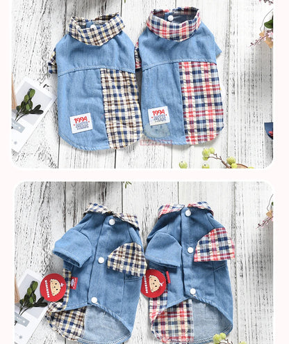Giacca casual jeans e tweed