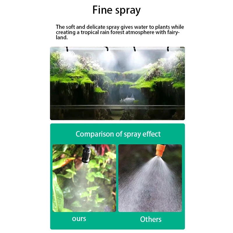 Smart Sprühsystem Reptilien Fogger Terrarium Luftbefeuchter Elektronischer Timer Automatische Nebelung Regenwald-Kit Sprinklersteuerung