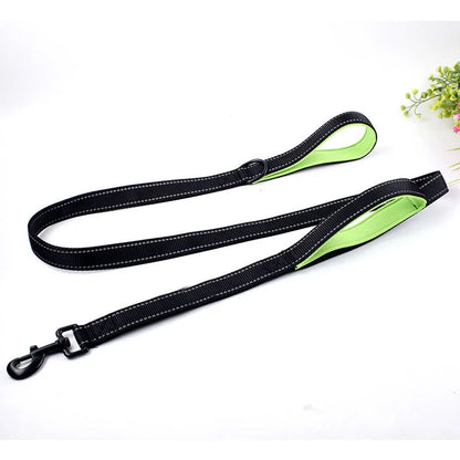 Guinzaglio per cani Dual Handle Hands Free Running guinzaglio ammortizzante elastico estensibile cuciture riflettenti cintura in vita regolabile
