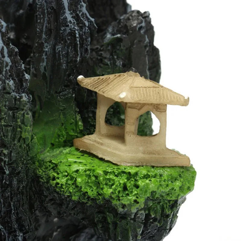 Aquarium Deko Rockery Mountain View Felsen Höhle Stein Baum Aquarium Ornament Dekoration Aquarien Zubehör