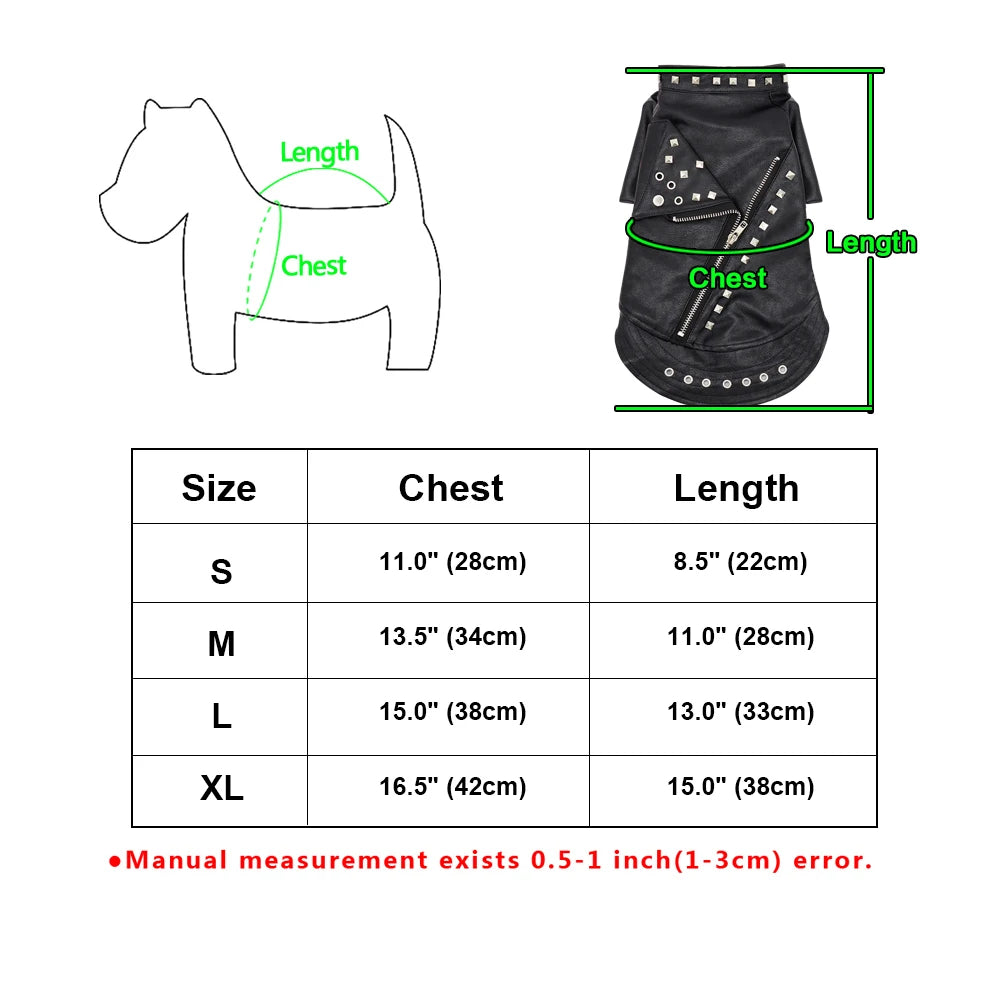 Lederjacke für Katzen und kleine Hunde