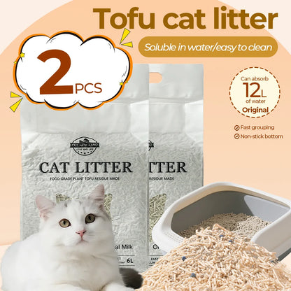 Lettiera per gatti con tofu - 4kg
