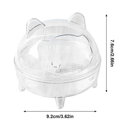 Toilette/bagnetto trasparente per piccoli animali