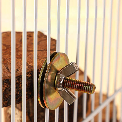 Gabbia per pappagalli Altalena Giocattolo Scaletta Giocattolo da masticare per uccelli da compagnia Filo di cotone appeso per uccello Noia Gabbia per rompere il cerchio sospeso Giocattolo