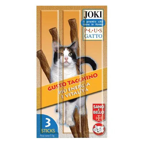 Bayer Gatto Snack Joki Plus 3 Stick 12gr Tacchino