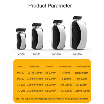Detergente + raschietto per pulizia vetri acquario