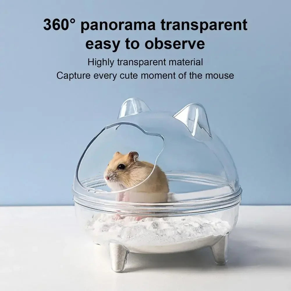 Toilette/bagnetto trasparente per piccoli animali