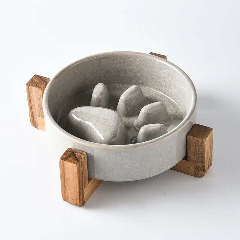 Nuova ciotola per Slow Food ciotola per alimenti in ceramica per cani e gatti ciotola per Slow Food forniture per animali domestici alimentatore antiurto Anti soffocamento