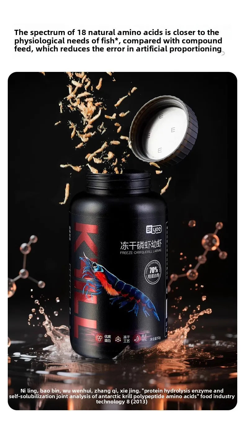 Cibo secco pesci e tartarughe - Krill & Gamberetti