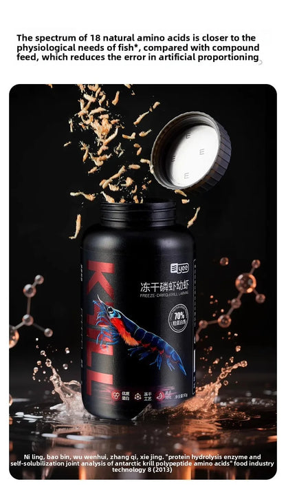 Cibo secco pesci e tartarughe - Krill & Gamberetti