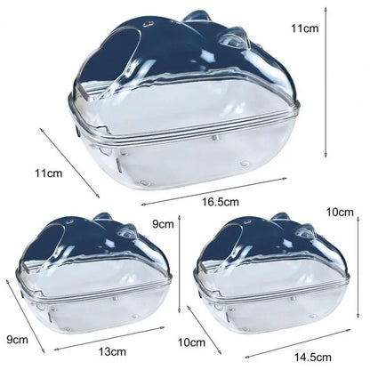 Transparente Hamstertoilette