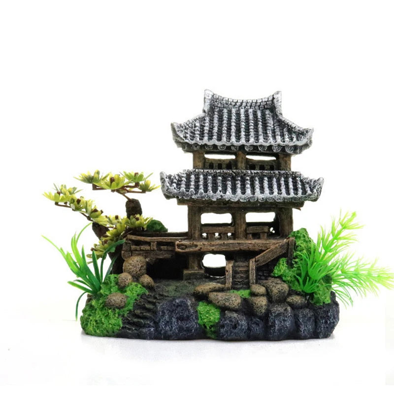 Simulation Dekoration Aquarium Ornament Harz Aquarium Ornament Aquarium Landschaft Aquarium Modell Haus Ornament Aquarium Ornament