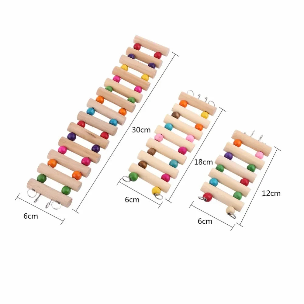 Scale da arrampicata per criceti in legno Pappagallo Gioca a criceti Giocattoli Cavia Chinchilla Altalena Gioca sportiva Giocattoli Piccoli prodotti per animali domestici