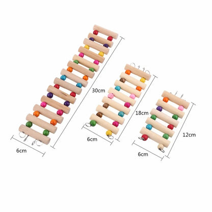 Scale da arrampicata per criceti in legno Pappagallo Gioca a criceti Giocattoli Cavia Chinchilla Altalena Gioca sportiva Giocattoli Piccoli prodotti per animali domestici