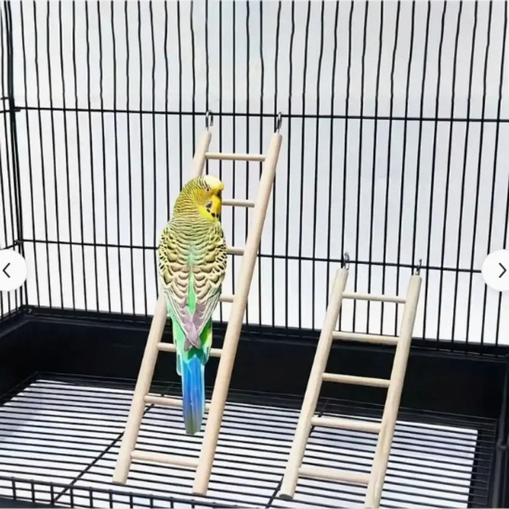 1 Stück Vogelspielzeug Holzleitern Schaukel Kratzbaum Kletterstange 3/4/5/6 Leiter Vogelkäfig Hamster Papagei Spielzeug Hängende Haustierbedarf